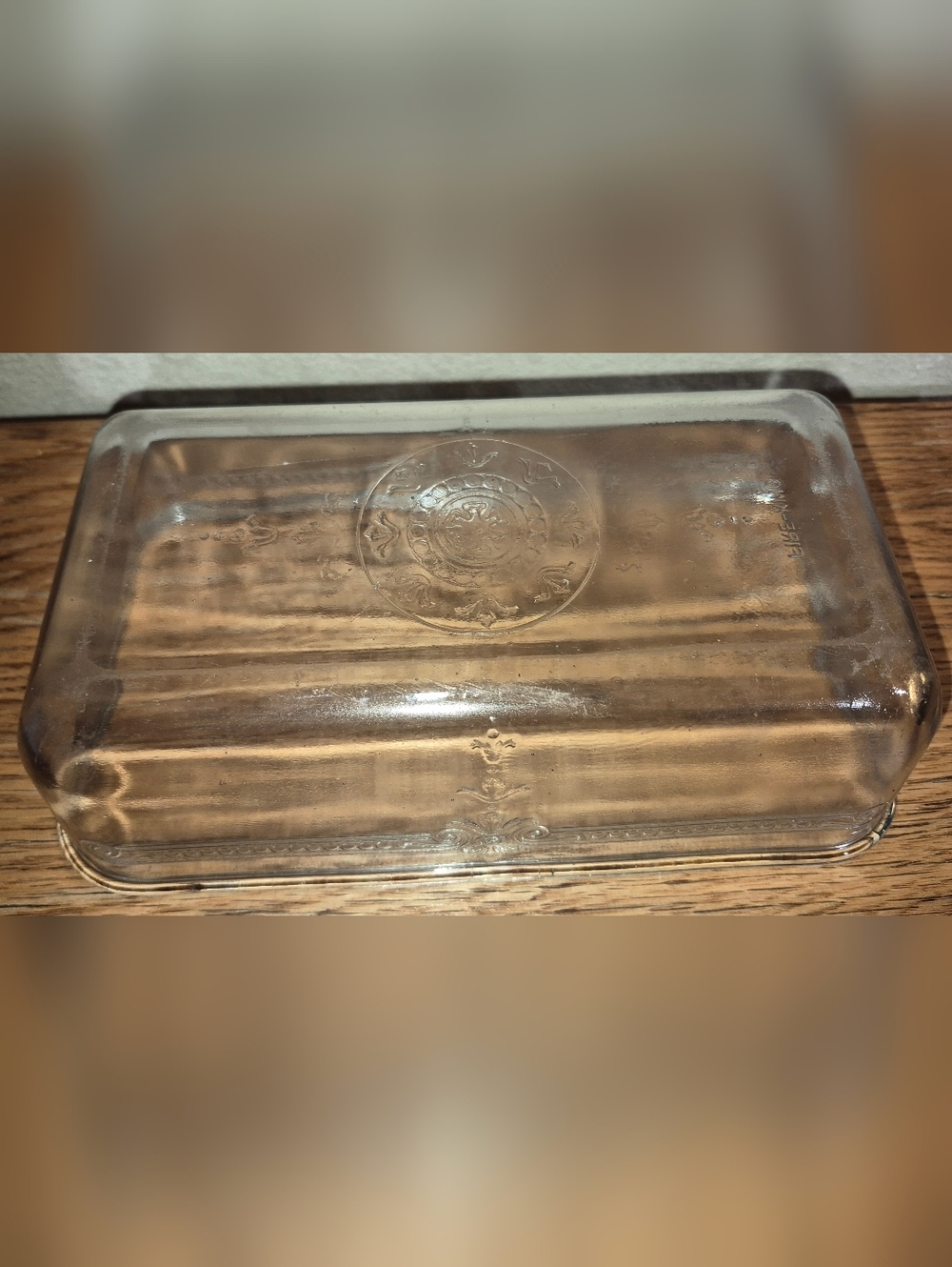 Vintage 1940s Glass FIRE KING Sapphire Blue PHILBE 9 x 5 Loaf Pan - Picture 3 of 4